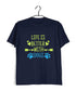 Aaramkhor Specials Dogs LIFE IS BETTER WITH DOGS Custom Printed Graphic Design T-Shirt for Women